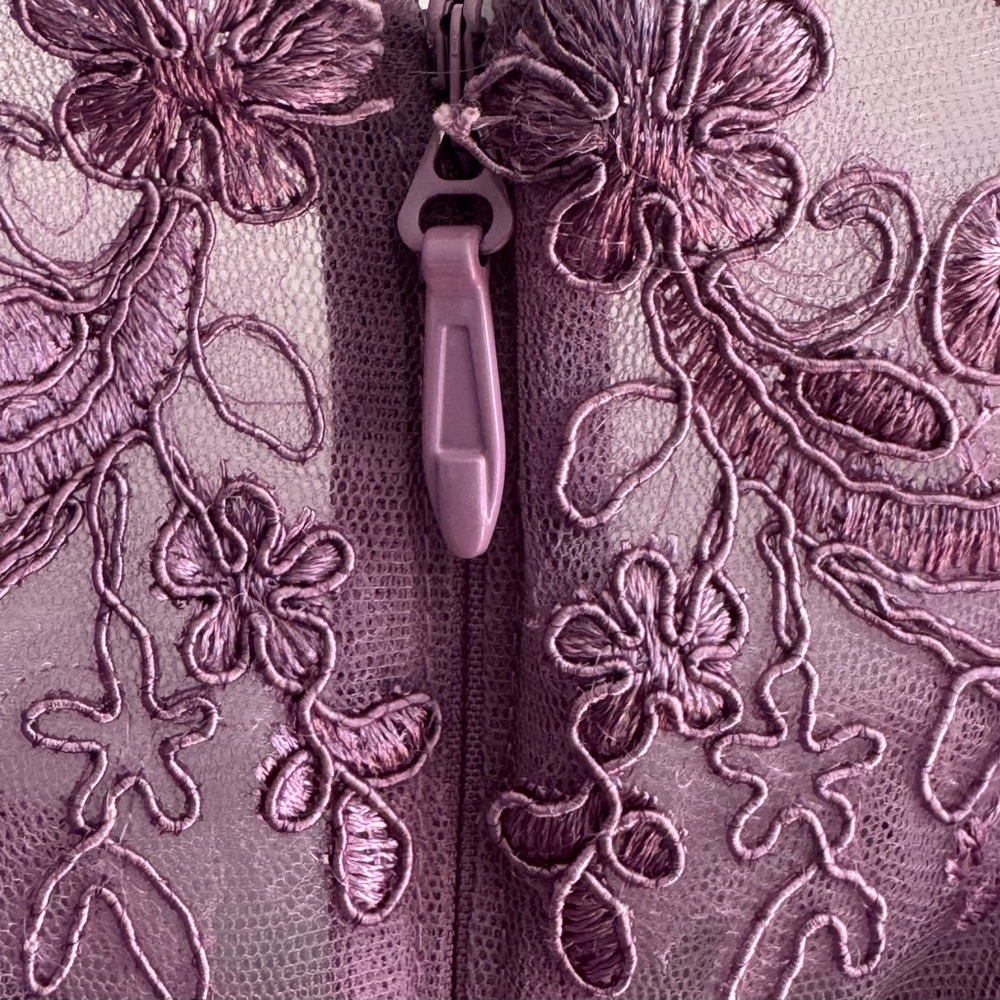 Azazie Full Length Purple Formal Dress - NWT - Size 14 - Picture 3 of 8